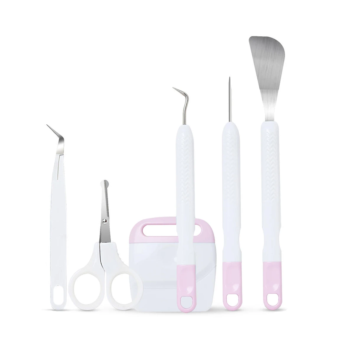Conjunto de herramientas de deshierbe de vinilo para tallado de arte, Set de 6 piezas para manualidades, con silueta en relieve, herramienta de escritura, cartulina, Kit de herramientas b&aacute;sicas-0