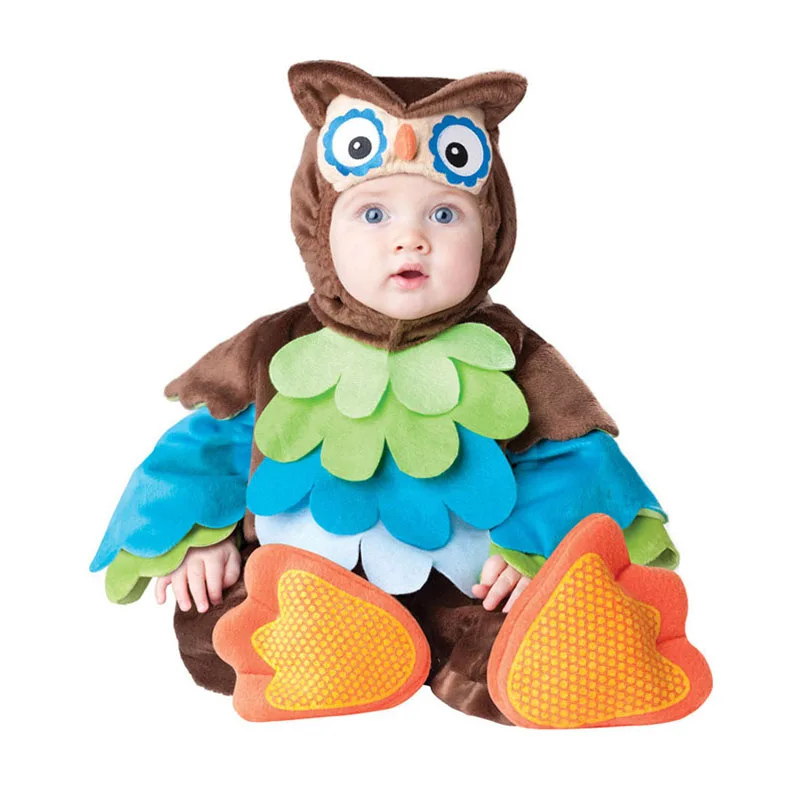 8 owl Детский Рождественский костюм для маленьких мальчиков и девочек; комбинезон; Одежда для новорожденных; маскарадный костюм для маленьких мальчиков и девочек; комплект одежды - Цвет: 8 owl