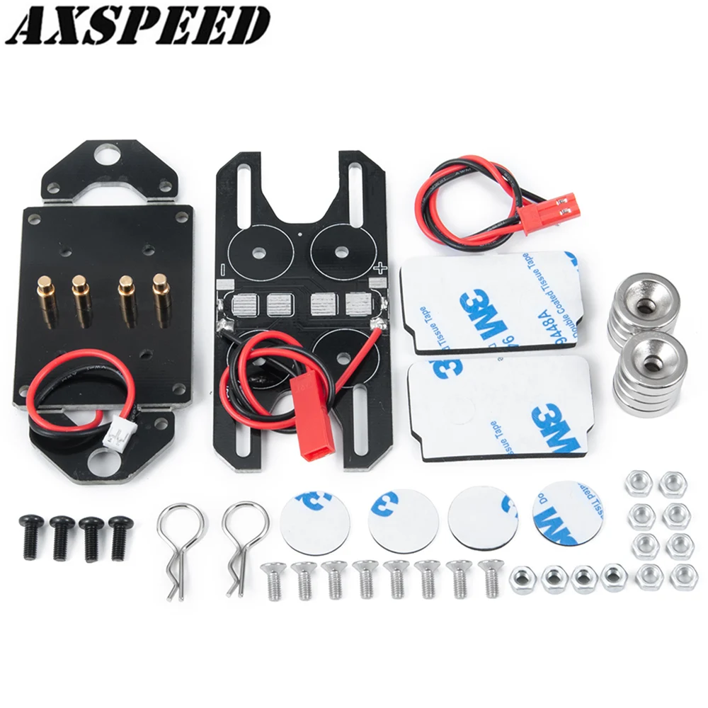 AXSPEED TRX4 Body Post Magnet Power Supply Universal Invisible Car Shell Column for 1:10 RC Crawler TRAXXAS TRX-4 Upgrade Parts