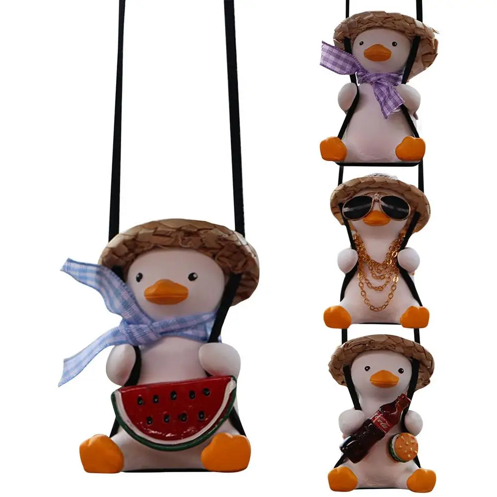 

Swinging Duck Car Hanging Ornament Rearview Mirror Pendant Lightweight Hanging Decoration Car Interior Pedant Car Styling