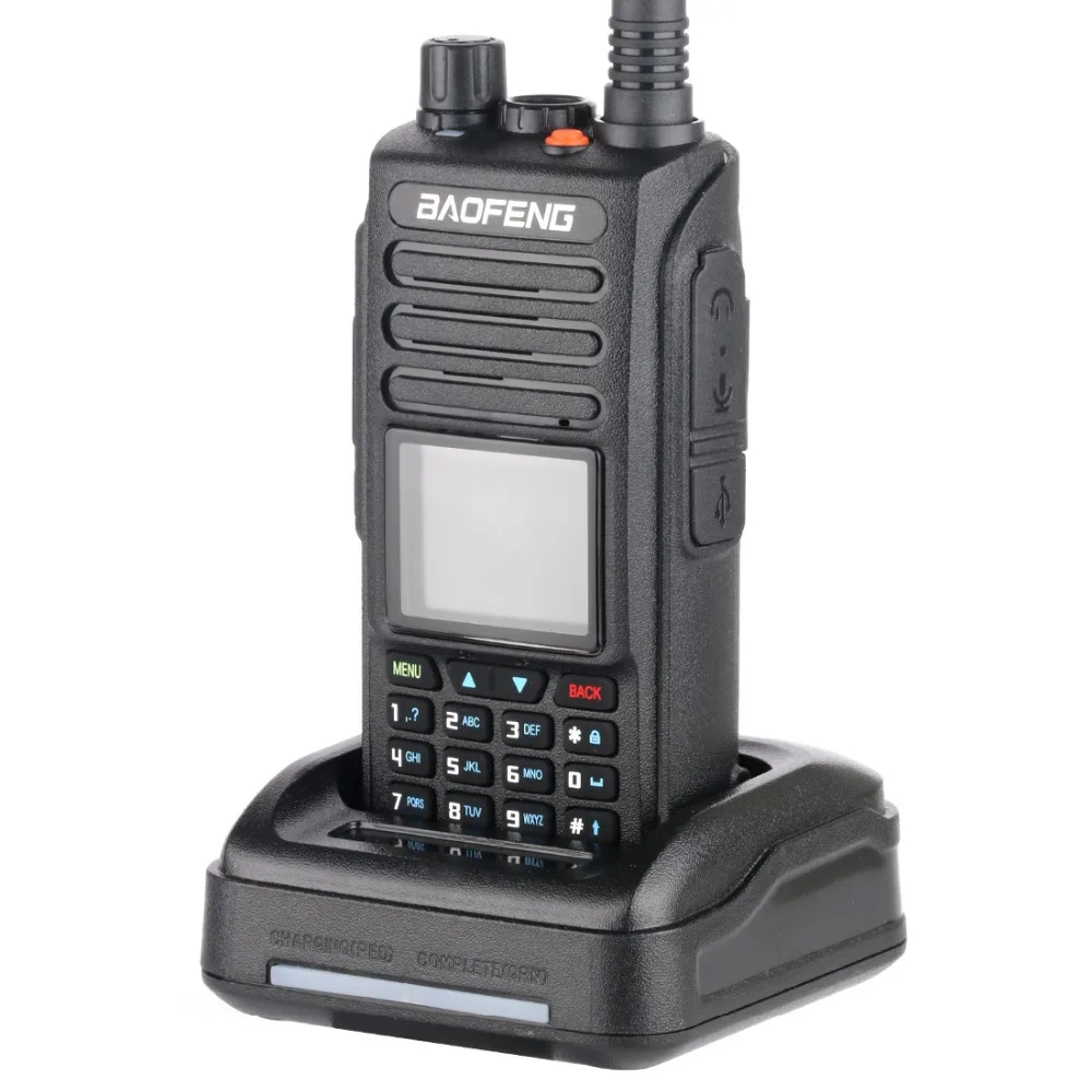 Baofeng DMR DM-1702(gps) рация VHF UHF Двухдиапазонная 137-174& 400-470MHz Dual Time slot Tier 1& 2 цифровое радио
