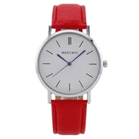 nordic simple fashion large dial watch mens and womens watch car line leather belt female watch student luxury brand