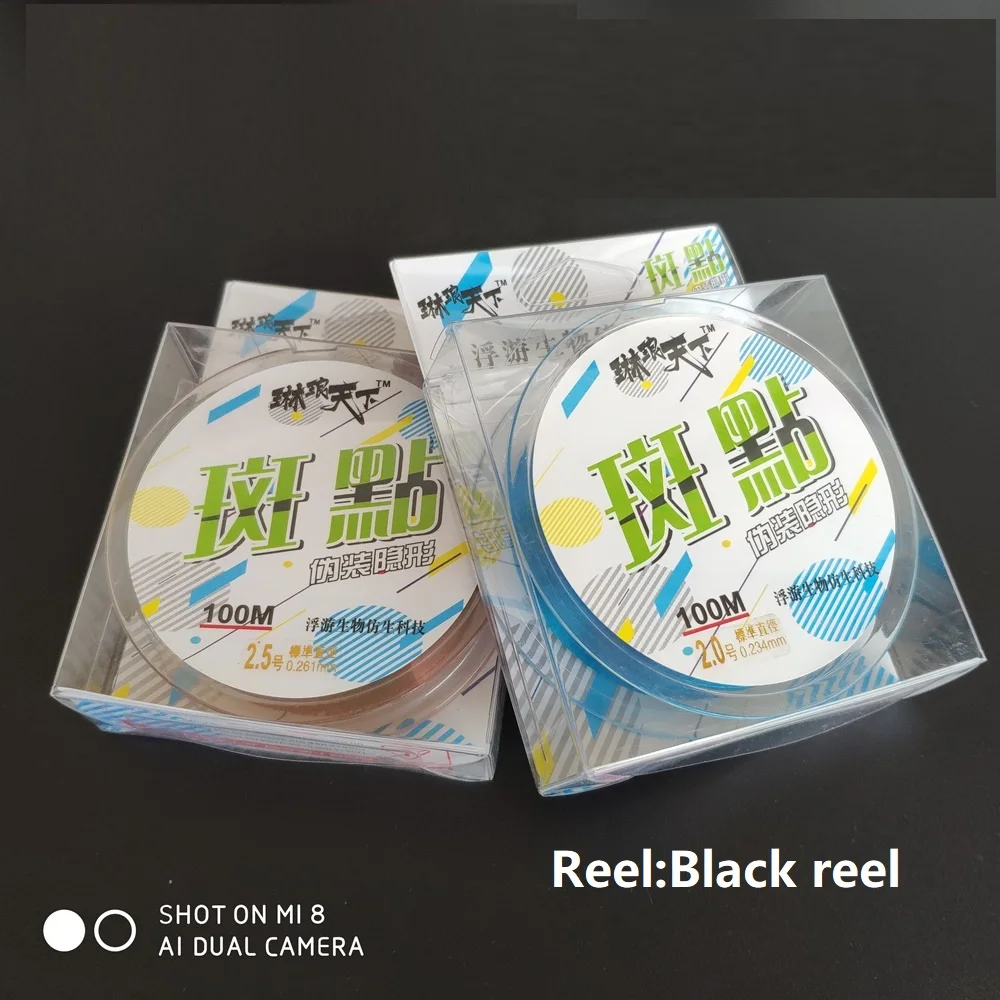 1 шт./лот рыболовная леска 100 м пятнистая гладкая невидимая углеволоконная