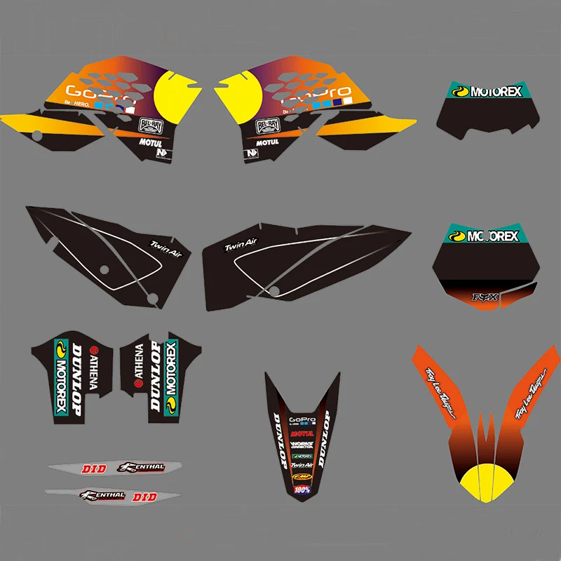 

0962 3M Motorcycle Decal Sticker Graphics Kits for KTM EXC 2008 2009 2010 2011