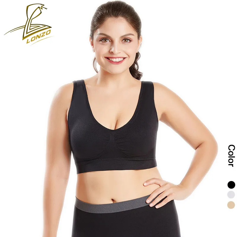 

New Plus Size Yoga Vest Women Comfortable Non Wire Sports Bra Thin Section High Elastic Fitness Nylon Tops LCP116