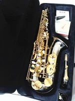New Jupiter JAS 1100SG Eb Alto Saxophone Brass Nickel Plated Body Gold Lacquer Key E-flat Music Instruments Sax Free Shipping