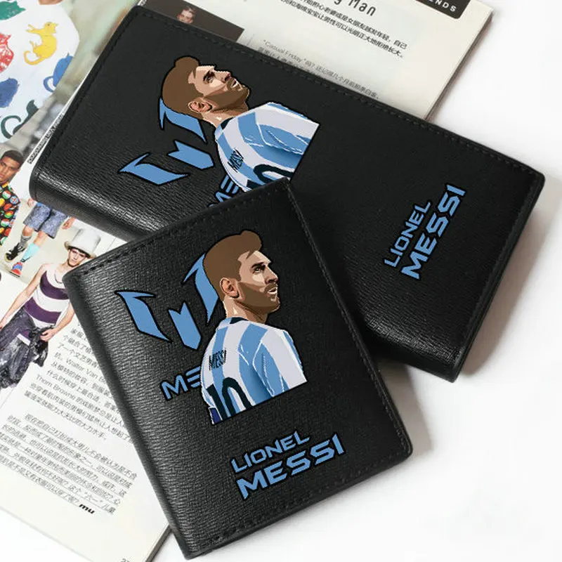 Месси бумажник Аргентина кошелек с изображением звезды Футбол короткие