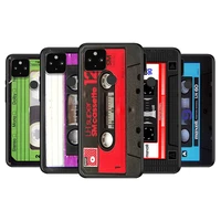 classical cassette tape soft tpu silicone black cover for google pixel 5 4a 5g 4 xl phone case