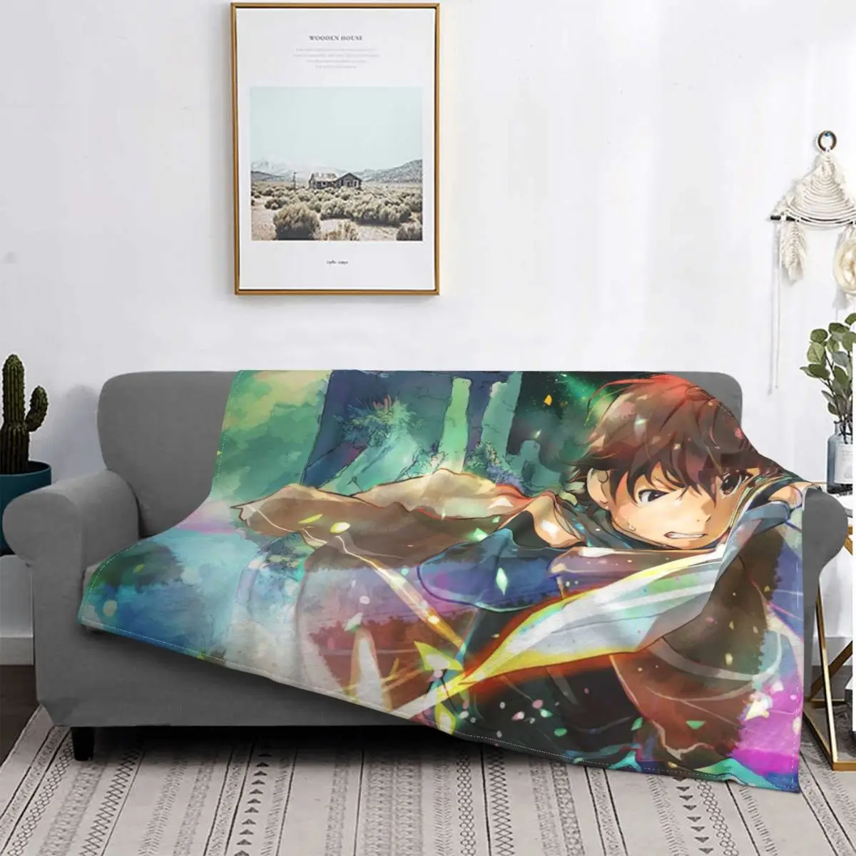 

Anime Blanket Cartoons Printed Stitch Super Warm Portable Flannel Throw Blankets For Home Couch