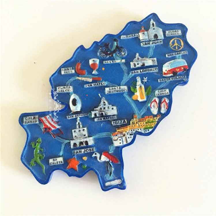 Сувенир в Испании путешествия Барселона ландшафт 3D Магнитные наклейки на