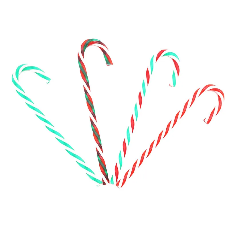 

6pcs Christmas Plastic Candy Cane Christmas Tree Hanging Ornaments for Holiday 2022 New Year Navidad Xmas Party Decoration Favor
