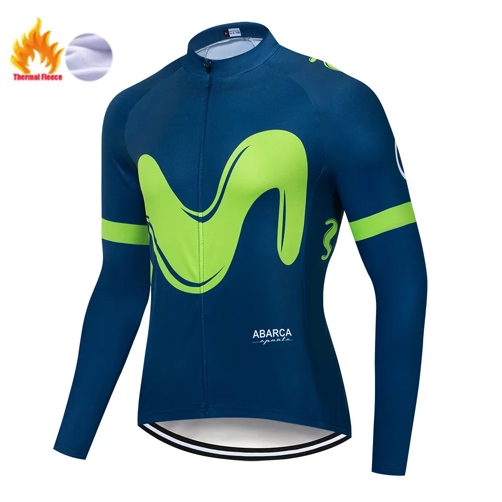 Winter jersey Мужской зимний термо велосипедный комплект одежды M длинный рукав Велоспорт Джерси Набор Ropa Ciclismo мотобайк; велорубашка велосипедная одежда - Цвет: Winter jersey