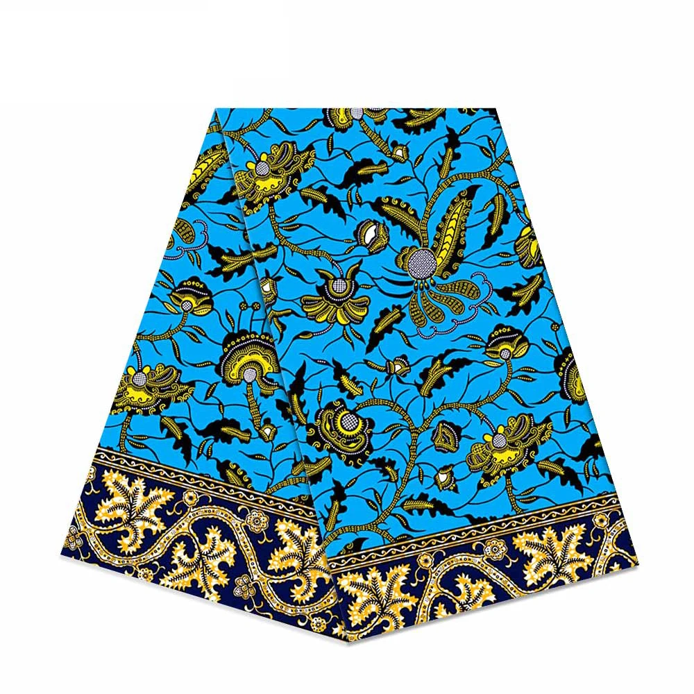 

African Traditional Style Ankara Rell Wax Fabric Print Cotton Fabric for Sewing for Diy