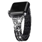 Металлический ремешок для Apple Watch Series 5, тонкий, элегантный, стразы 40 мм, 44 мм, 38 мм, 42 мм, для iWatch 4