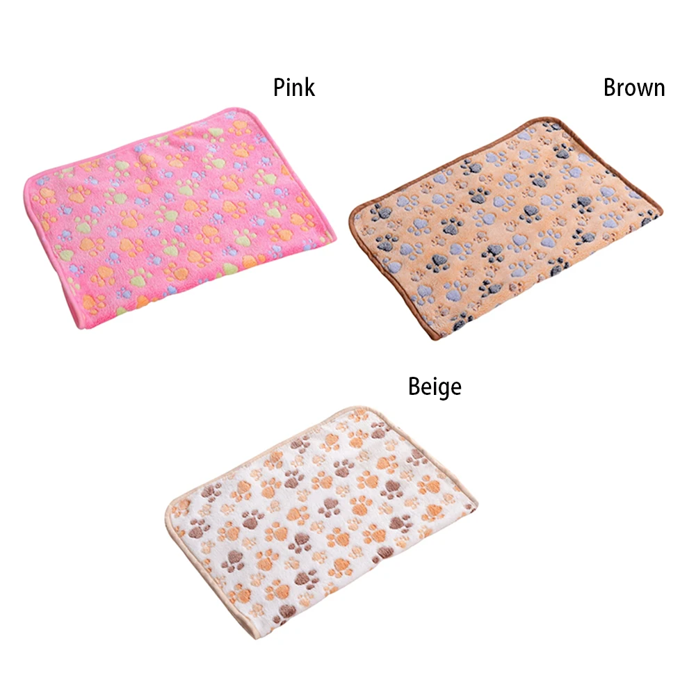 1 шт. фланелевые коврики для собак с принтом лап | Дом и сад