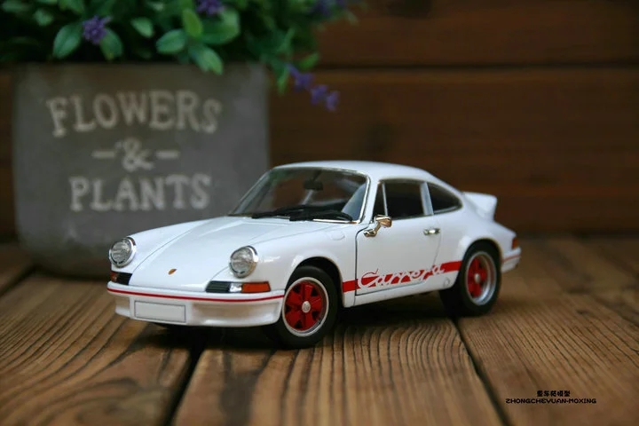 

Модель спортивного автомобиля Porsche 1/24 Turbo, Коллекционная модель автомобиля из сплава, литье под давлением, подарочные украшения, детские игр...