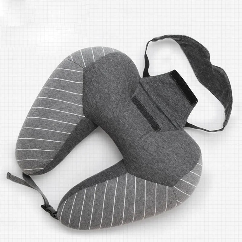 Dark Grey Stripe Деформируемые Пингвины подушки Подушка для авиаперелетов дети плюшевый подарок игрушка офис подголовник для сна Nacker уход - Цвет: Dark Grey Stripe