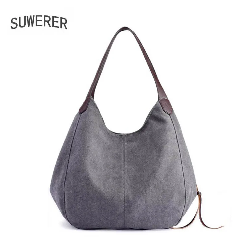 Холщовые сумки одноцветные повседневные большой вместимости осень и зима