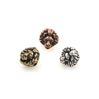 3d copper lion animal head spacer beads for bracelets necklaces jewelry making accessories 10 4x9 7x10 2mm
