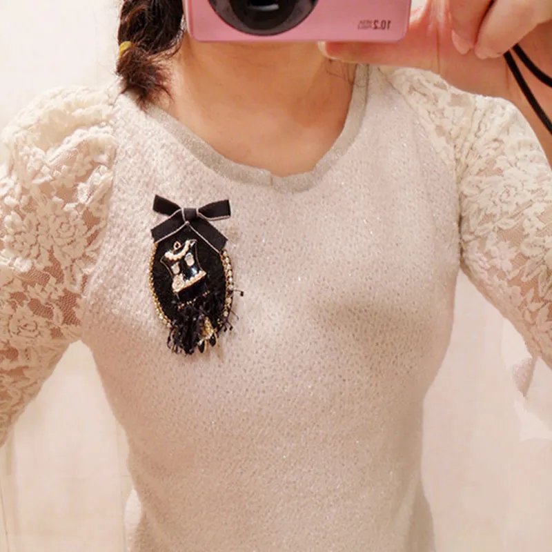 Броши на лацкан с цветами и жемчугом жемчужная брошь бижутерия