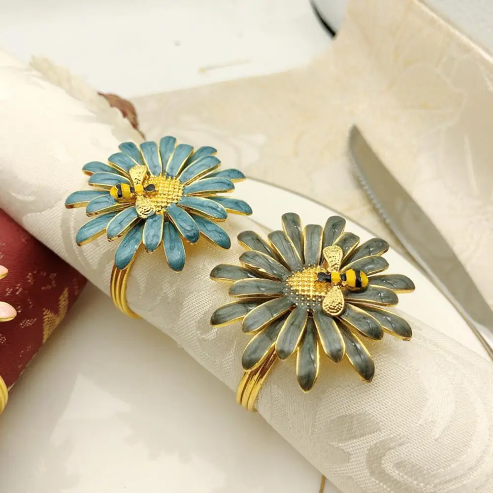 Пчелиная салфетка с цветами держатель для салфеток пряжкой West Dinner Towel кольцо на