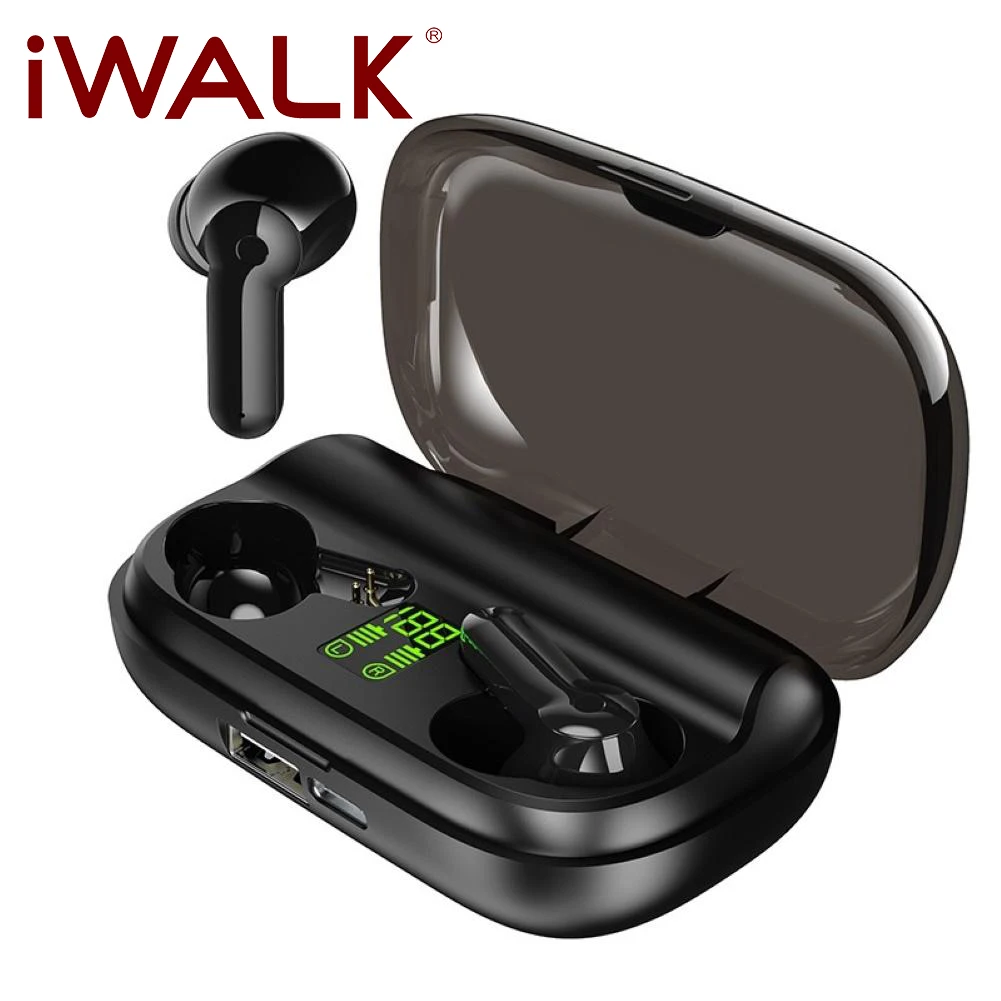 IWALK наушники вкладыши TWS с Беспроводной 2000 мА/ч Мощность банк зарядным