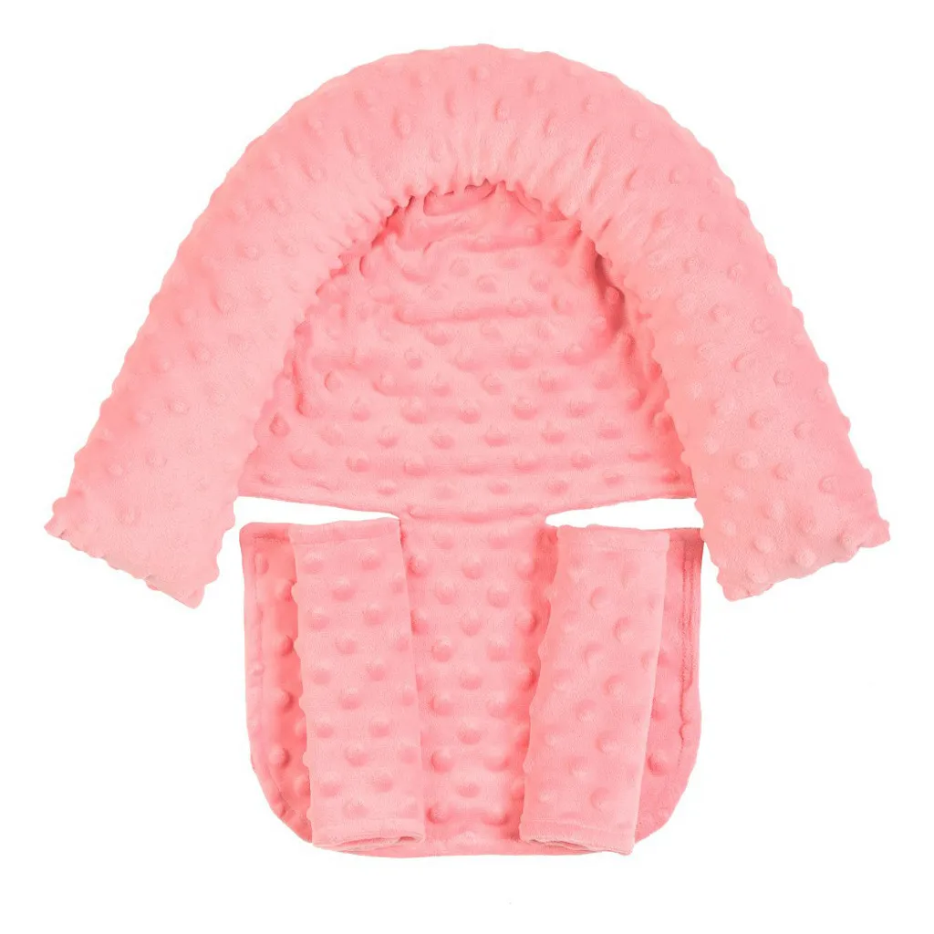 

Baby Head Support Pillow Safety Seat Headrest with Matching Seat Belt Strap Covers Baby Protective Set Ondersteuning Kussen Met