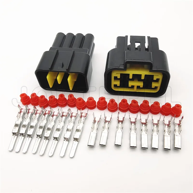 1/5/10/30sets kit black Furukawa 8 Pin way 2.3mm female waterproof auto wire connector adapter electric plug for Geely FW-C-8F-B |