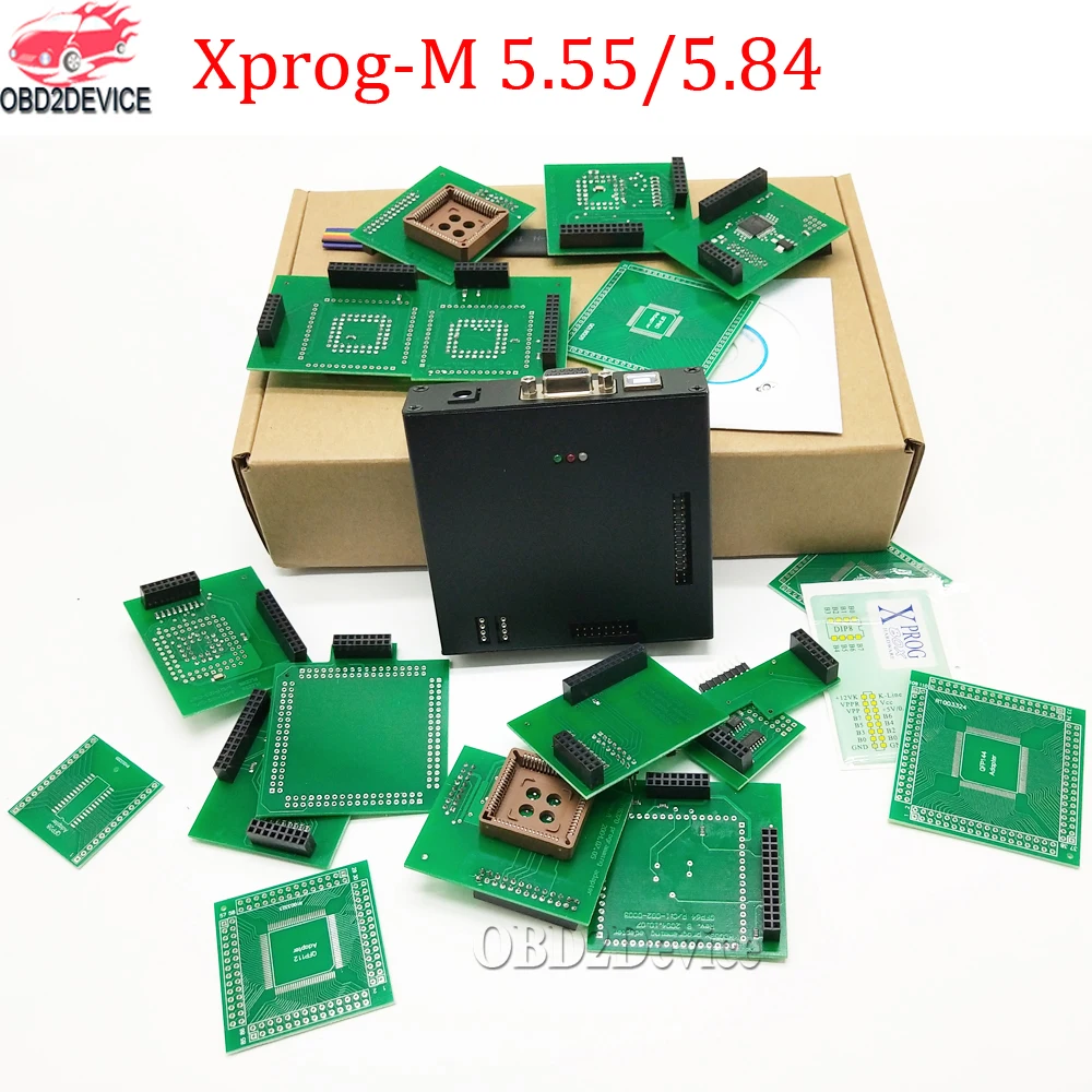 XPROG-M Xprog 5 55 Xprog-m V5.55 ECU чип-тюнинг ПРОГРАММАТОР 84 адаптер с USB-ключом | Автомобили и