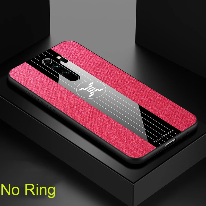 Red No Ring For Xiaomi Redmi Note 8 Pro Case Matte Cover For Xiomi Xiaomi Redmi Note 8 Note8 Shockproof Phone Case Magnetic Ring Holder - Цвет: Red No Ring