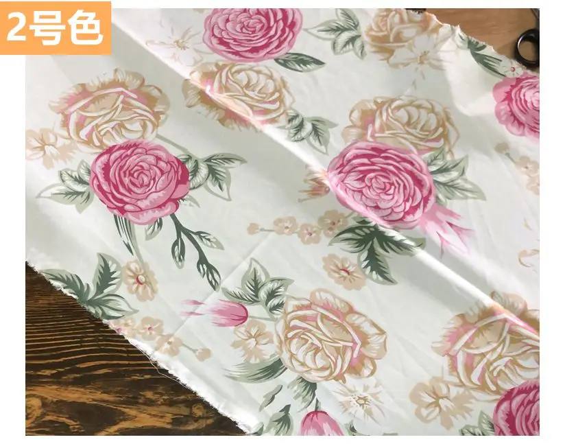 Эластичная ткань с принтом мягкая непрозрачная модная для платья черная зеленая