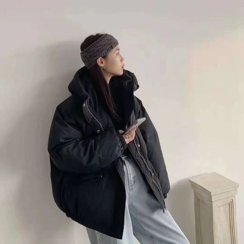 

CMAZ 2021 Autumn Winter Thick Coats for Women Dongdaemun Korean Style Hoodie Padded Coat Female 2021