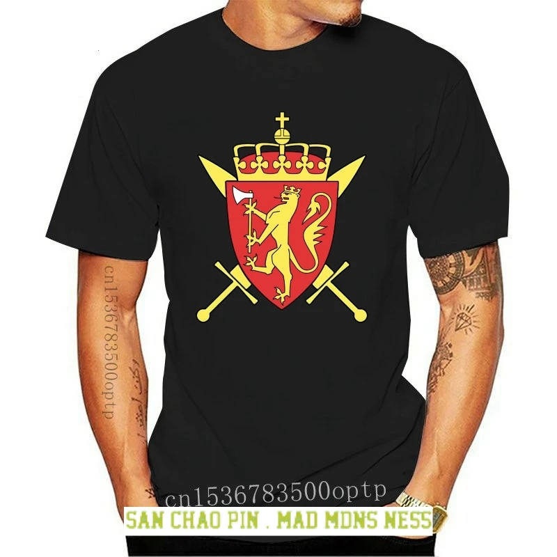 

Fashion New Norwegian Norway Army Special Forces Forsvaret Black Men Cotton Tee Shirt Harajuku Streetwear Fitness 015458