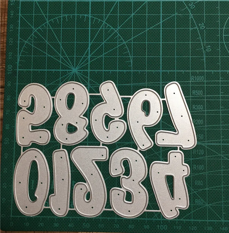 Художественные шрифты букв алфавита ремесло умирает Скрапбукинг металлический