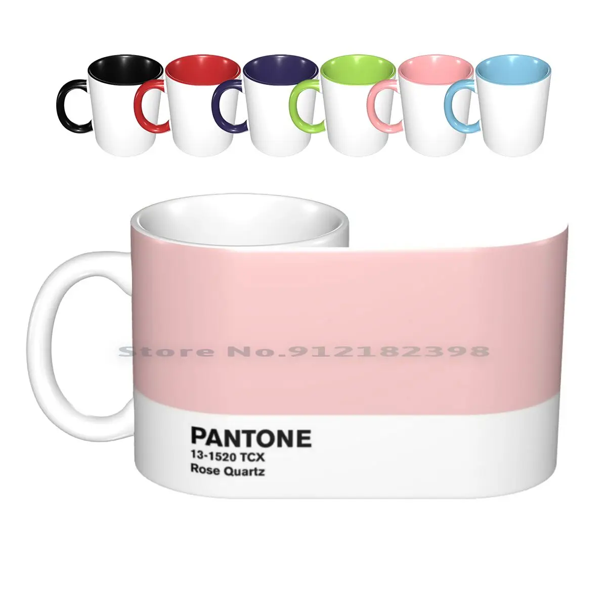 Rose Quartz Pantone Ceramic Mugs Coffee Cups Milk Tea Mug Color Colored Colorful Colour Decorative Fashion Pantone Plain Simple