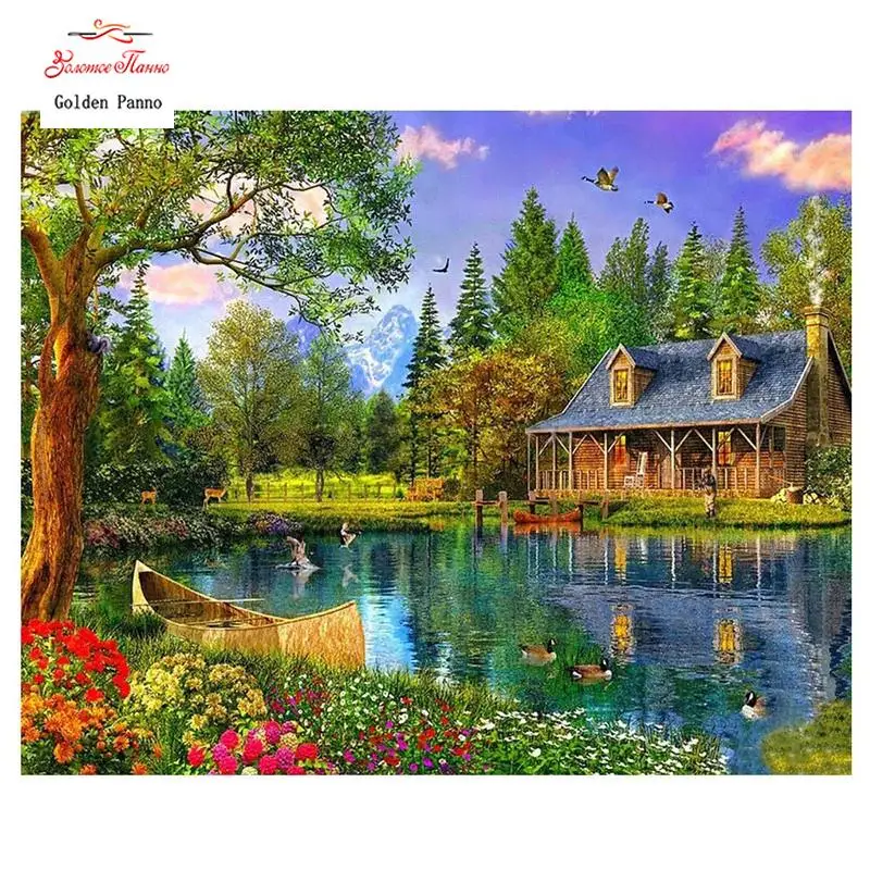 

2020 Tree Diamond Embroidery Scenic Cross Stitch Full Square Diamond Painting Diamonds Mosaic Rhinestone Decor