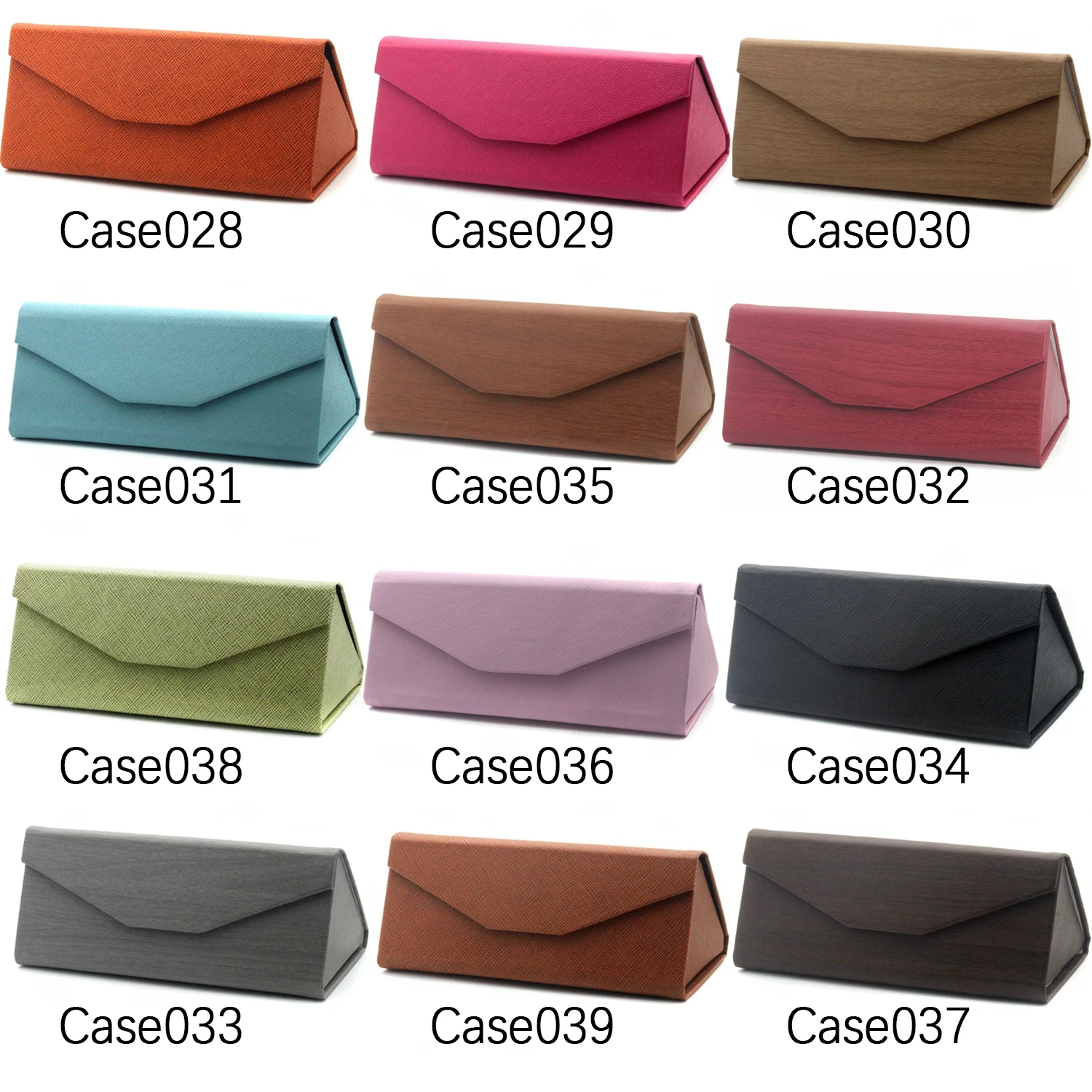 1 шт. Портативный треугольные солнечные очки коробки Складные PU