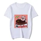 Женская футболка Nutella Джем футболка для девочек; Корейский мода Harajuku футболка с изображением якоря футболка с рисунком в стиле 90-х, костюм с футболкой в Корейском стиле