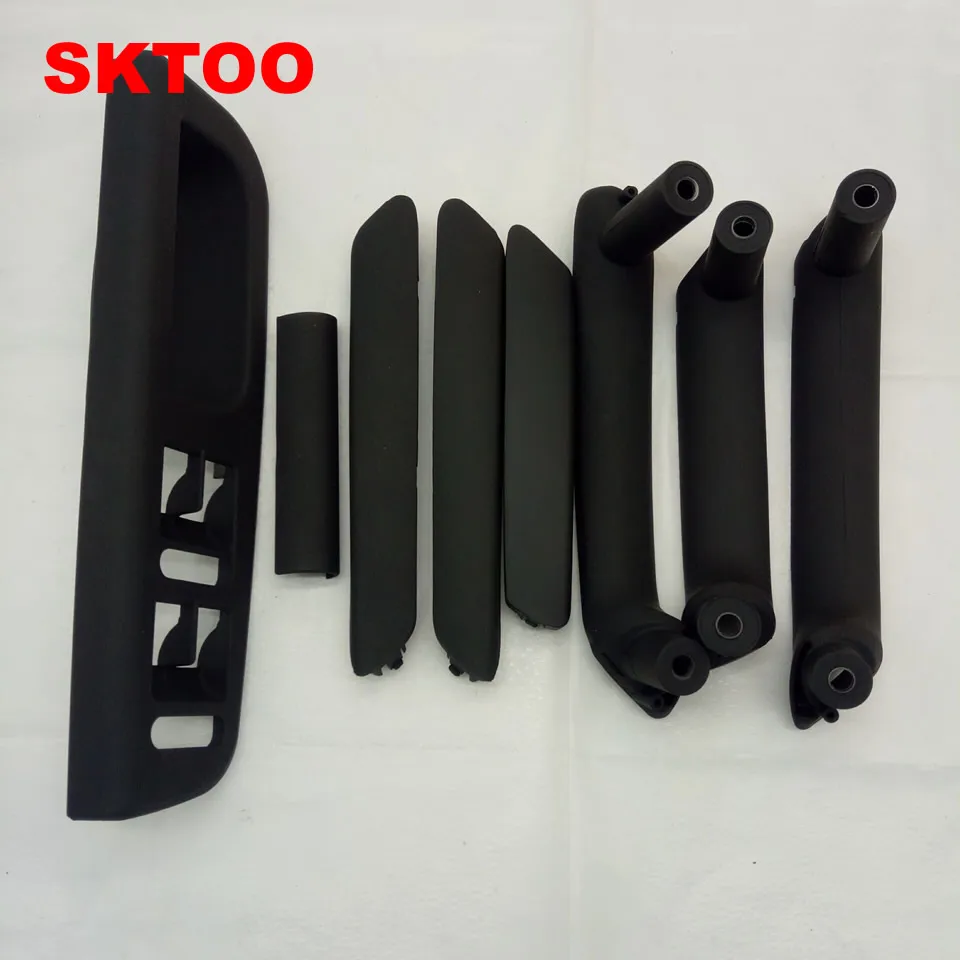 8 шт./компл. черная Межкомнатная дверная ручка с отделкой для Volkswagen Passat B5