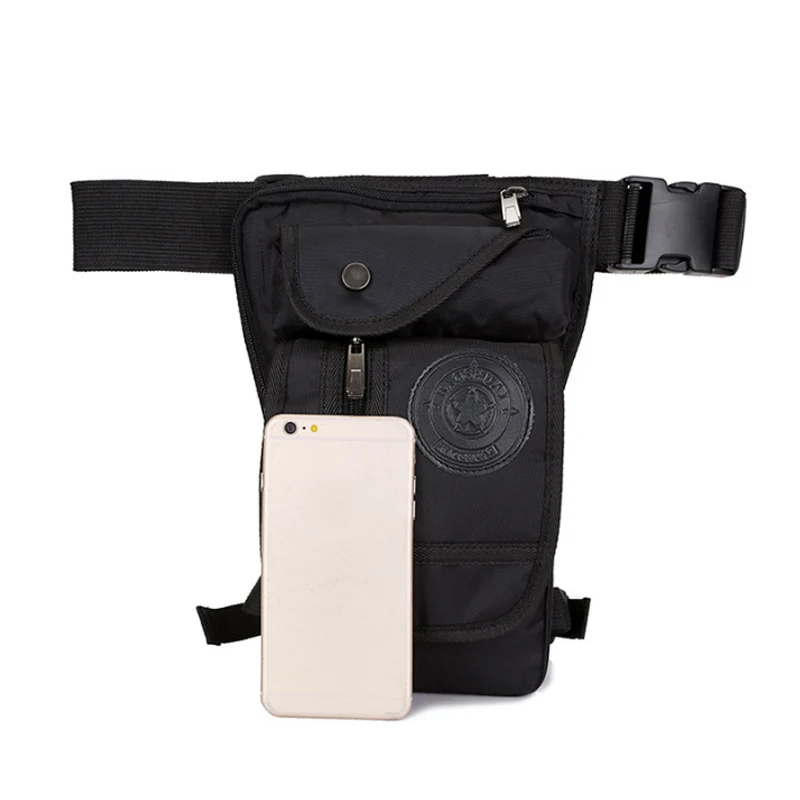 1 Pcs Men Leg Waist Bag Nylon Portable Waterproof for Sport Outdoor Riding Climbing BHD2