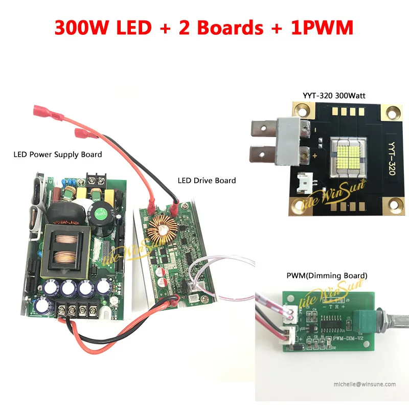 Litewinsune YYT-320 излучатель высокой мощности Светодиодный источник для отслеживания Точечный светильник 440 Вт флэш-светильник - Цвет: 1LED 2BOARD 1Dimming