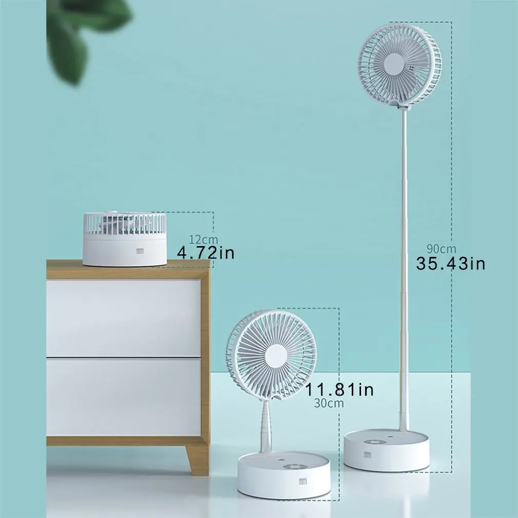 

USB Charging Remote Control Portable Mini Fan Handheld Fan Home Office Desk Speed Adjustable USB Rechargeable Fan