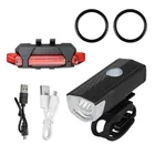 Велосипедный фонарь s, светодиодный передний и задний фонарь для горного велосипеда, зарядка через USB, фонарь Аксессуары для велосипеда аксессуары