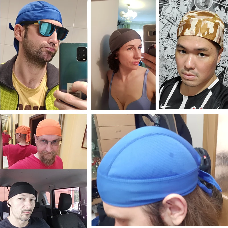 Быстросохнущая головная повязка на голову для езды велосипеде Летняя мужская