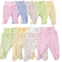 23 pieces newborn baby autumn clothing foot pants baby cotton high waist belly protection bottoming pantyhose boy girl pajamas