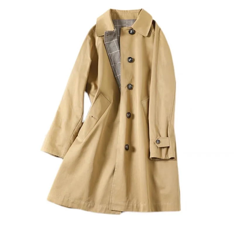 Весна-Осень 2023 Новая универсальная ветровка женская Свободная куртка средней