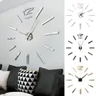 Антикварные мини-часы с зеркальной поверхностью, настенные беззвучные 3d-часы с наклейками, украшение для гостиной, дома и офиса, подарок на Рождество