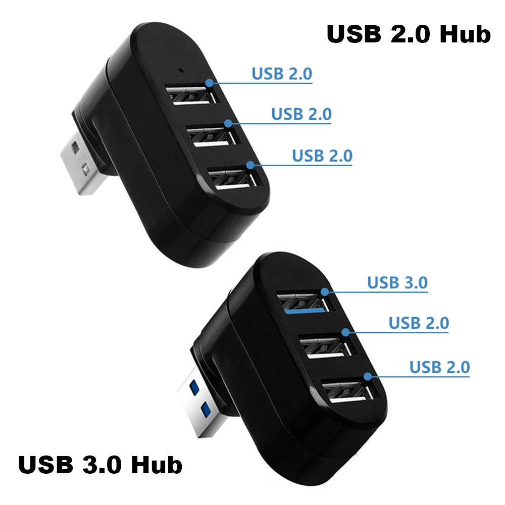 Мини-концентратор с 3 USB 0 портами 1 шт. высокоскоростной разветвитель для передачи