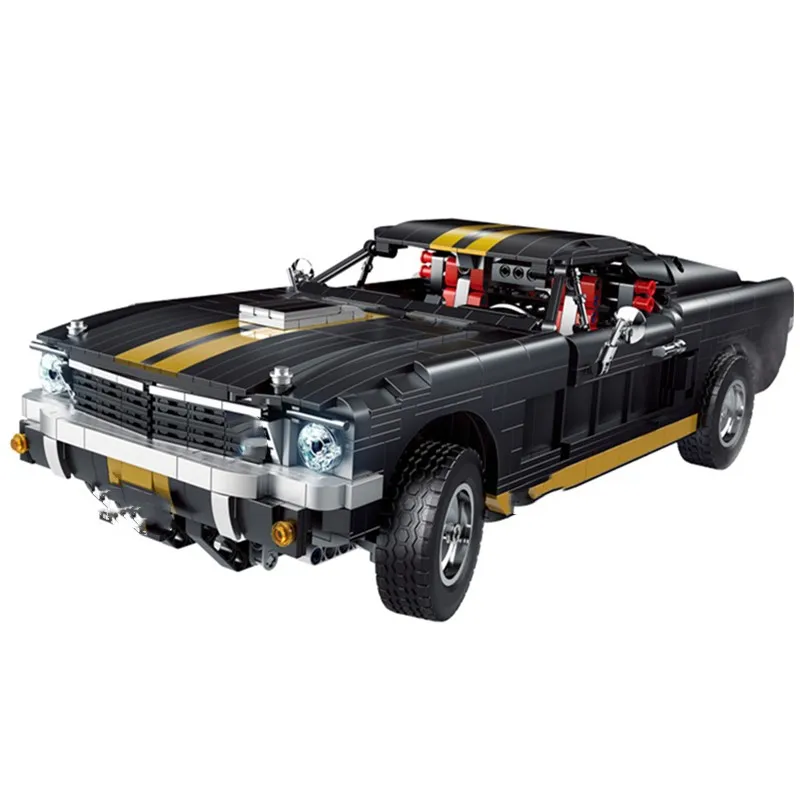 

1817PCS 33008 Technic Series The 1965 Mustang 350-H Model Building Blocks Bricks Set Classic MOC Funny Toys for Children