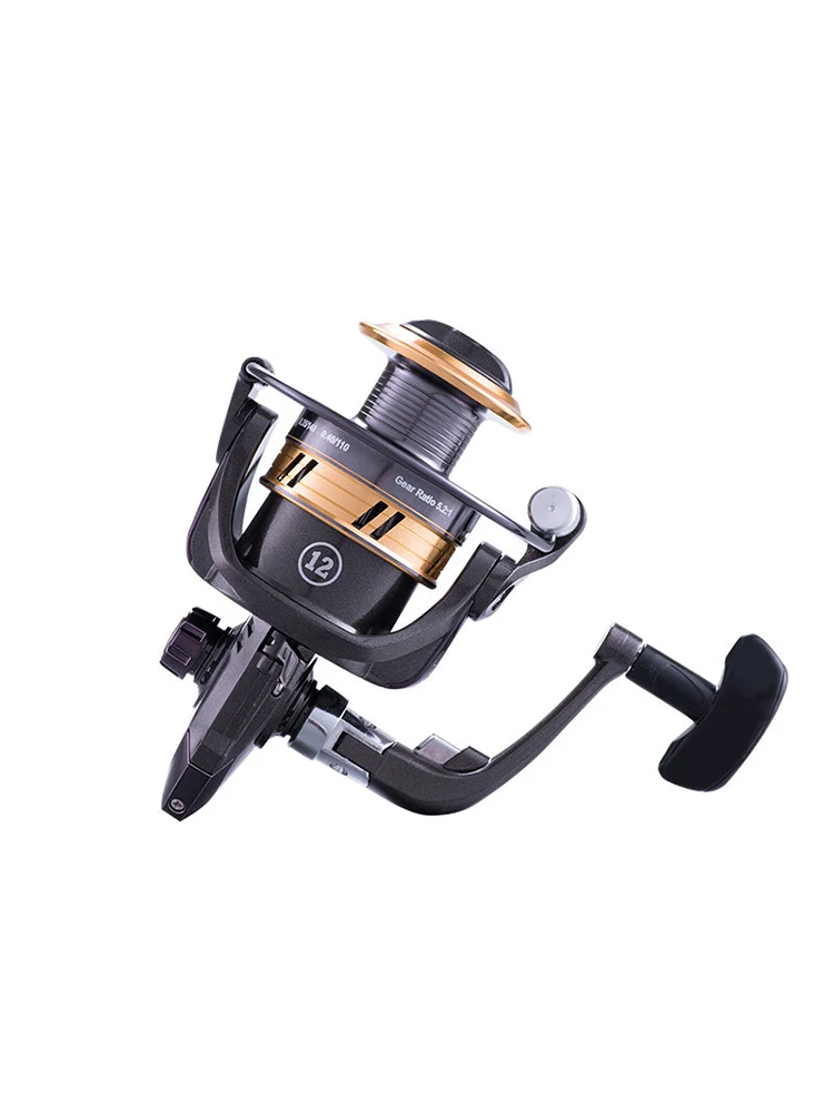 

2020 NEW READY STOCK 1000-7000 Series 12+1BB Spinning Fishing Reel Gear Ratio 5.2:1 Metal Front Drag Handle Spool Carp Fishing